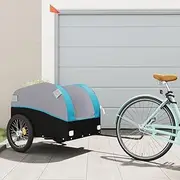 Generic Bike Trailer Black and Blue 45 kg Iron,Sporting Goods,Outdoor Recreation,Cycling,Bicycle Accessories,Bicycle Trailers