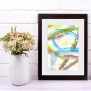Abstract Acrylic Painting Original Art Modern Art Minimalist Home Decor 5x7