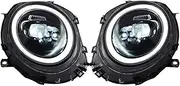 2pc Led Front Lights Compatible For BMW Mini Coopers R56 R57 R58 R59 LED Headlight Assembly 2007-2013 Upgrade Led Car Accessories