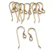 10 Premium Gold Filled Ear Wires + 2mm Accent Bead - 14/20 GF - USA Made