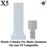 5pcs Dental Oss tem TS Compatible Plastic Cylinder For Multi Abutment
