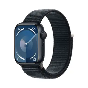 Apple Watch S9 GPS 41mm/45mm 午夜色鋁金屬錶殼/午夜色運動型錶環 智慧手錶 欣亞