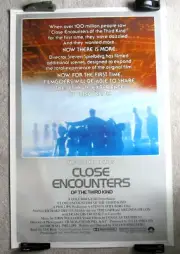 CLOSE ENCOUNTERS OF THE THIRD KIND ORIGINAL ROLLED 40x60 MOVIE POSTER R1980