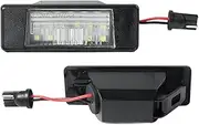 RUMIJ 2Pcs LED License Number Plate Light Lamps, for Nissan Juke F15 Micra K12 March K13 Kicks Note E11 Armada Y62 NV200 Rogue, for Qashqai Vehicle Registration Plate Lamp