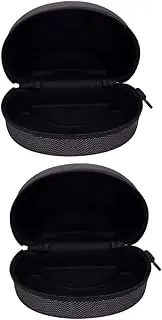 Zerodeko 2pcs Large Hard Shell Goggle Case for Snow Sports Skiing Scratch Storage Box with Padding Spacious Design for Motorcycle Ski Goggles Convenient Stylish Organizer