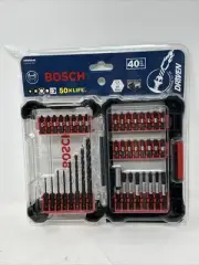Bosch Impact Driver Drill Bit 40 Piece Set with Locking Tough Case Model DDMSD40