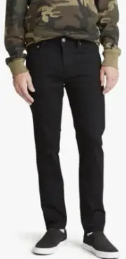 NEW Signature by Levi Strauss Mens Slim Fit Jeans Black Super Flex 28x30