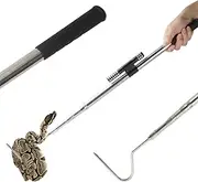 Smarkey Snake Catcher Tongs Grabber Hook Stick Handling Tool Kit for Rattlesnakes Python Copperhead Reptile Removal- 59 inch