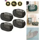 Mesh Laundry Hamper Foldable Pop-Up Laundry Basket Large Capacity Storage Bag