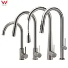 KYLINS Gun Metal Pull Out Down Swivel Kitchen Laundry Sink Tap Mixer Spout Set