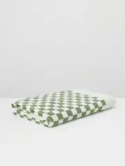 Baina | Roman Pool Towel in Sage & Chalk | The UNDONE