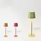 Waterproof Night Lamp Metal Reading Lamp Touch Dimming Atmosphere Light Study