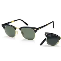 在飛比找Yahoo!奇摩拍賣優惠-Ray Ban 雷朋 RB2176 摺疊太陽眼鏡 黑色(RB