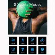 S08 1.3 inch IPS Color Screen IP68 Waterproof Smart Watch, Support Call Reminder /Heart Rate Monitoring /Blood Pressure Monitoring /Sleep Monitoring (Black)