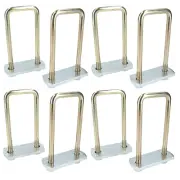 8 Pack M10 50mm x 130mm U-Bolt N-Bolt with Plates & Nuts HIGH TENSILE