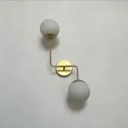 Modern Wall Light Sconce 2 Globe Wall Sconce Shade lamp Mid Century Wall Light