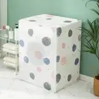 Sun-Protective Washing Machine Cover Flower Printed Dust Proof Cover Home