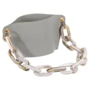 Water Bottle Carrier Holder with Acrylic Strap, 160x75mm Cup Holder, Grey
