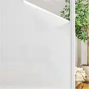 FINNEZ Window Film Frosted Glass Film Privacy Film Self-Adhesive Film Window Window Film Opaque Anti-UV Static Film for Bathroom Office Matt 44.5 x 200 cm