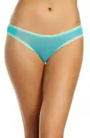OnGossamer L33526 Womens Aqua Surf Gossamer Mesh Hip Bikini Size L