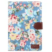 Peony Pattern Denim Texture Leather Case With Card Slots and Holder and Wallet and Sleep / Wake-Up Function For Ipad Mini 4