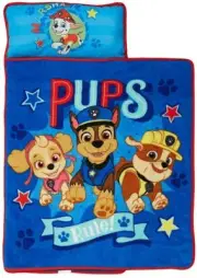 Paw Patrol Toddler Nap Mat Blanket Pillow Plush Daycare Baby Blue