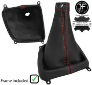 RED STITCH LEATHER MANUAL GEAR BOOT + PLASTIC FRAME FOR KIA SEDONA 2007-2011