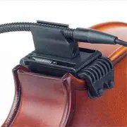 Acoustic Violin Microphone Clip-on Musical Instrument Microphones Violin Fiddle Clip for Gooseneck Mic As Shown