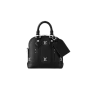 Louis Vuitton Nano Alma Black Silver