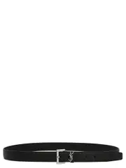 [Saint Laurent] Saint Laurent-Monogram Cinture Nero-Uomo 100cm