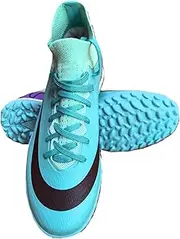 [Generic] Kids Soccer Shoes Boys Indoor Futsal Turf Cleats Club TF Youths High Top Athletic Football Boots for Games Training
