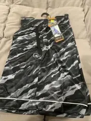 NWT Mens And1 Black & Gray Camo 8” Inseam Basketball Gym Shorts Size XL