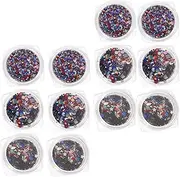 ASAKKURA Manicure Decorations Sequin Nail Stickers Nail Art Glitters DIY Manicure Set