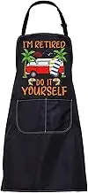 BNQL Retirement Apron Gifts Retired Gifts for Women Men Funny Retirement Gifts Retired Apron i'm Retired Do It Yourself Apron, Crawfish Beer Apron-b, l