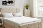 Trafalgar Bamboo Memory Foam Mattress Topper (Double), White, Mattress Toppers &