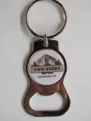 Cool BEER Key Chain Bottle Opener ~ TWO BEERS Brewing Co ~ Seattle, WASHINGTON