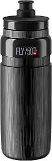 Elite S.R.L. Unisex - Adult Elite Fly Tex Water Bottle, Black, 750 ml