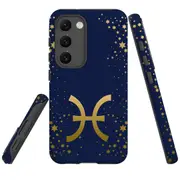 For Samsung Galaxy S23 Case Shielding Cover, Pisces Sign