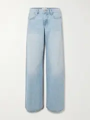 [SLVRLAKE] SLVRLAKE - Mica Low-rise Wide-leg Jeans - Light denim - 26 26 Blue