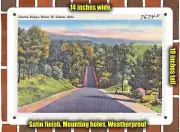 METAL SIGN - Ohio Postcard - Canton Bridge, Route 30, Lisbon, Ohio