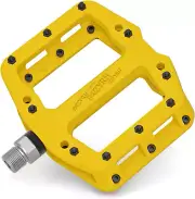 Mountain Bike Pedals 9/16" 3 Sealed Bearings Lightweight Non-Slip Nylon Fiber Bi