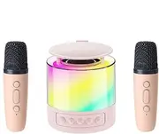 Wireless Karaoke Machine, Singing Speaker, Karaoke Machines Portable Speaker Wireless Microphone with Light for Kids and Adults