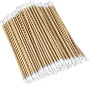 Garrelett Gun Cleaning Swabs - 6 Inch Long Cotton Swabs - Precision Cleaning Tool for Hard-to-Reach Areas - Strong Bamboo Shafts for Efficient Cleaning - Natural Cotton Lint-Free Design