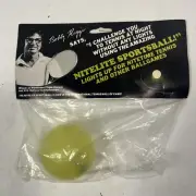 RARE Vintage Bobby Riggs Nitelite Glow In The Dark Tennis Sports Ball - NEW