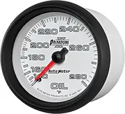 Auto Meter 7841 Phantom II 2-5/8" 140-280 F Mechanical Oil Temperature Gauge