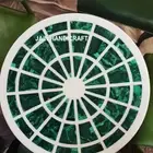15'' round Marble Coffee Table Top Gemstone Inlay malachite Sofa Side Table