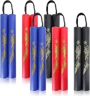 Wpxmer Foam Rubber Training Sticks, Martial Art Sticks for Kids & Beginners Practice and Training