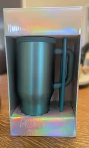 Iron Flask Co-pilot Tumbler Insulated Mug w/Straw 32 oz Emerald Green