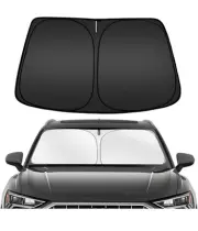 Custom Fit Foldable Front Window Sunshade Sun Visor Protector, Block UV 32”X50”