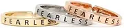 Me Plus Inspirational Positive Message Engraved Thin Finger Opening Rings 3 In 1 Set - 28 Diff-Phrases